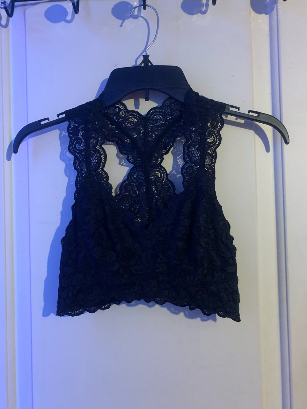 Serra Black Lace Racerback Bralette